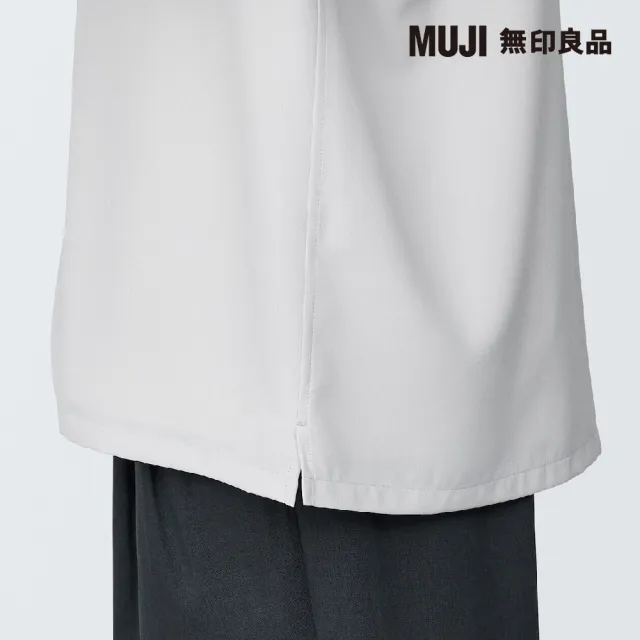 【MUJI 無印良品】男聚酯纖維混不易起皺涼感開領短袖襯衫(共2色)