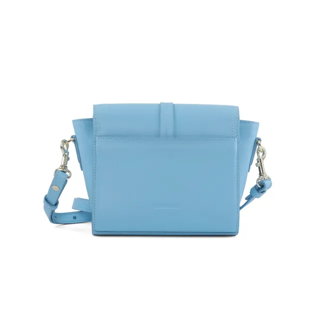 【Premium Authentic】PA．KNOT真皮小方包-天空藍(真皮 小方包 飾結包 斜背包 側背包 皮包)