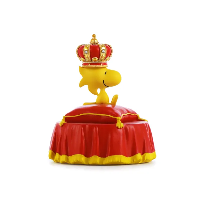 【JARLL 讚爾藝術】Snoopy史努比胡士托皇冠 音樂盒(Snoopy史努比 正版授權)