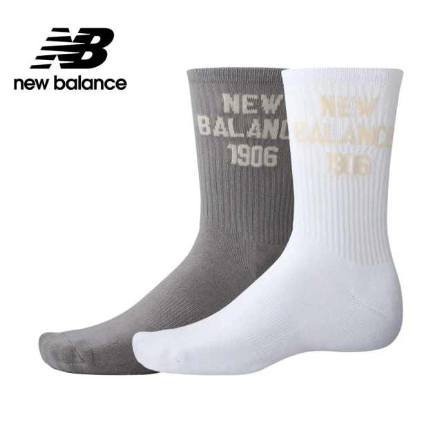 【NEW BALANCE】NB 棉質中長襪二入組_中性_灰/白_LAS42462AS2