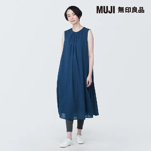 【MUJI 無印良品】女強撚無袖洋裝(共3色)