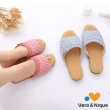 【維諾妮卡】粉漾文青銅纖維抗菌除臭室內拖鞋(3色)