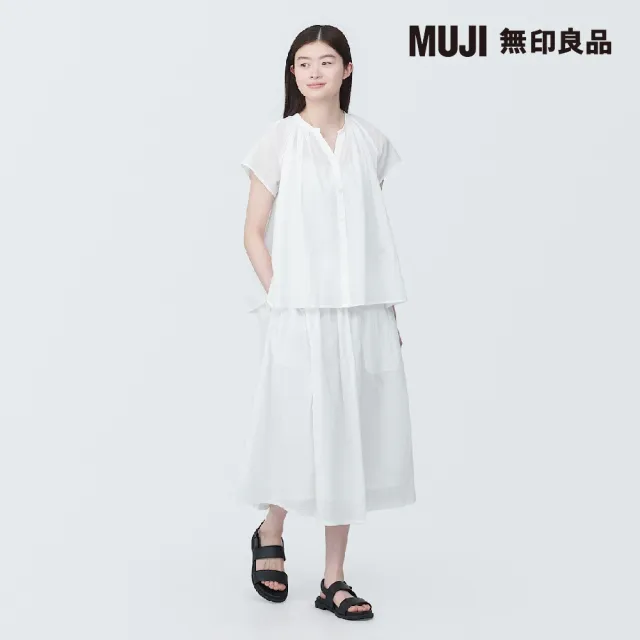 【MUJI 無印良品】女強撚法式袖套衫(共4色)