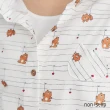 【non-stop】文藝手繪小熊綁帶襯衫-2色