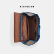 【COACH官方直營】TRACK撞色經典Logo雙肩包-1J/卡其色/亮藍色(CP019)