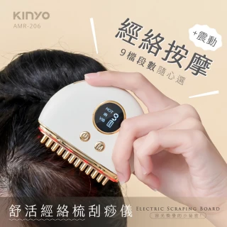 【KINYO】舒活經絡梳刮痧儀(刮痧儀/美容刮痧板/按摩器 AMR-206)