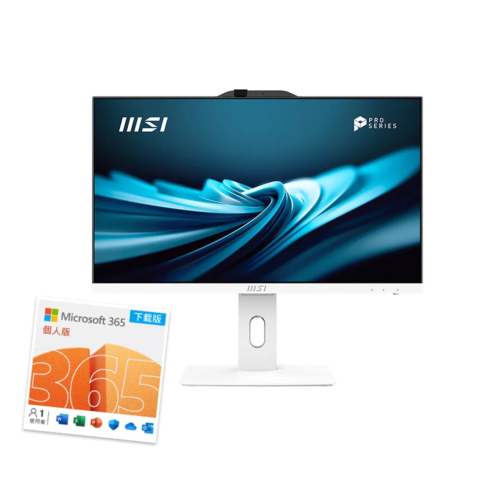 【MSI 微星】微軟M365組★24型 i5液晶電腦(PRO AP242P 14M-652W/i5-14400/16G/1TB SSD/W11)