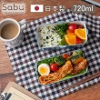 【SABU HIROMORI】日本製 SANSSOUCI四面鎖扣雙層便當盒/午餐盒 可微波(720ml、4色任選)