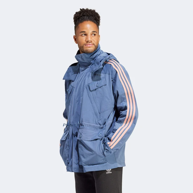 adidas 愛迪達 外套 男款 運動外套 風衣外套 三葉草 WINDBREAKER 亞規 藍 IR9397