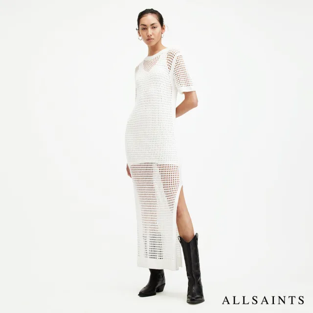 【ALLSAINTS】PALOMA 人造絲中長版洋裝 W141DA(常規版型)