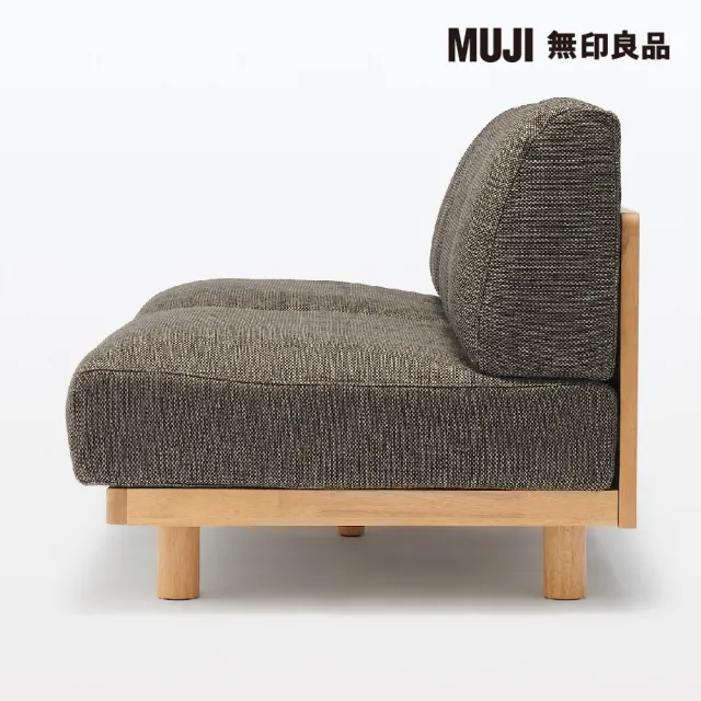 【MUJI 無印良品】木製簡約沙發/2人座/棕色 寬149*深74.5*高69cm(大型家具配送)