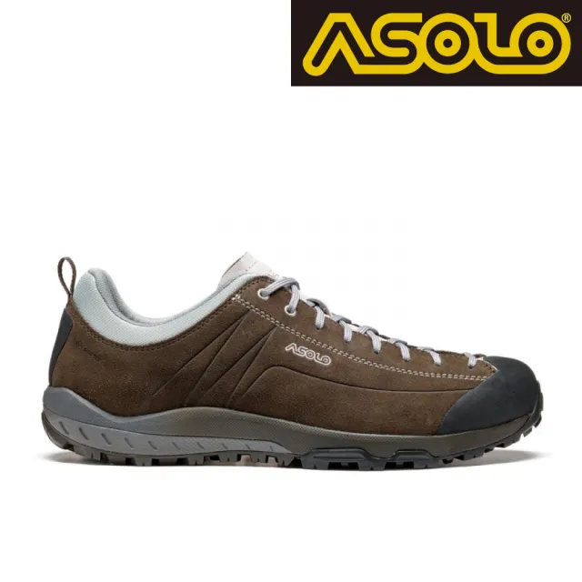 【ASOLO】ASOLO 男款 GTX 低筒輕量健走鞋 SPACE GV A40504/A551(防水透氣 健行鞋 黃金大底)