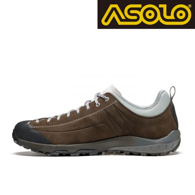 【ASOLO】ASOLO 男款 GTX 低筒輕量健走鞋 SPACE GV A40504/A551(防水透氣 健行鞋 黃金大底)