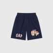 【GAP】兒童裝 Gap x 汪汪隊立大功聯名 Logo印花鬆緊短褲-海軍藍(510043)