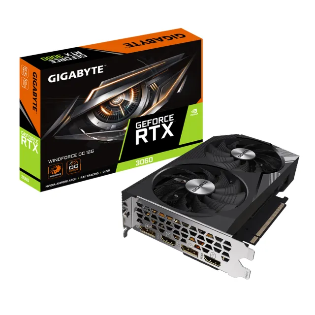 【GIGABYTE 技嘉】GeForce RTX 3060 WINDFORCE OC 12G 顯示卡(GV-N3060WF2OC-12GD)