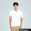 【GFoneone】冰絲無痕短袖男紳士口袋POLO衫1-白色(男商務POLO衫)