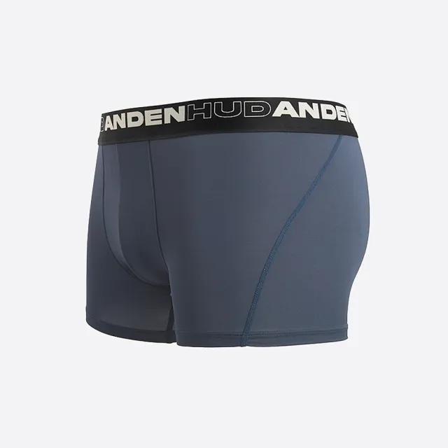【Anden Hud】男款_吸濕排汗機能系列．短版變化平口內褲(湛藍-框字緊帶)