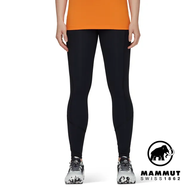 【Mammut 長毛象】Massone Tights Women 彈性高腰緊身褲 黑色 女款 #1022-02040