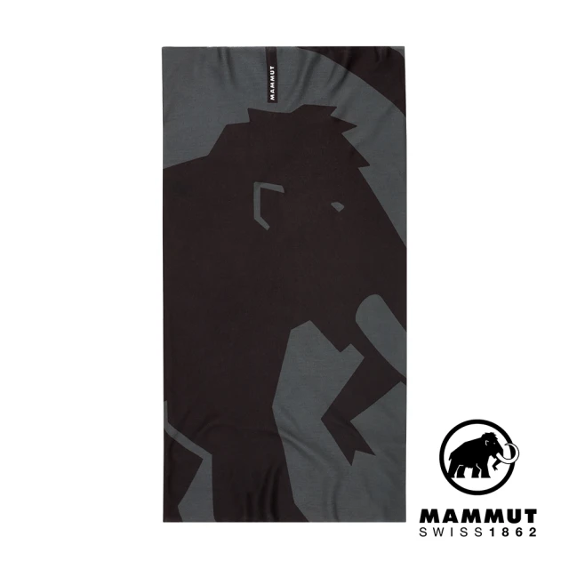 Mammut 長毛象 Mammut Logo 防曬快乾頭巾 鋼鐵灰/黑 #1191-05817