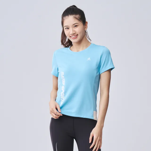 【BATIS 巴帝斯】24SS 女涼感撞色剪接短T-女-二色