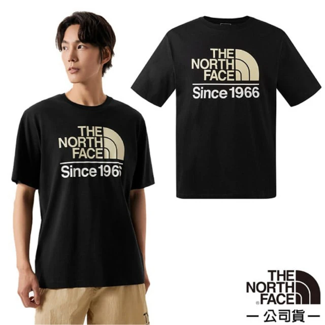 The North Face 男 彈性透氣純棉短袖圓領T恤.休閒套頭衫.運動上衣(88G3-JK3 宇宙黑)