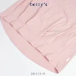 【betty’s 貝蒂思】素面下擺壓褶七分袖上衣(共二色)