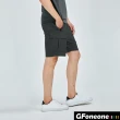 【GFoneone】男吸排拉鍊貼袋登山機能短褲-黑(男短褲)