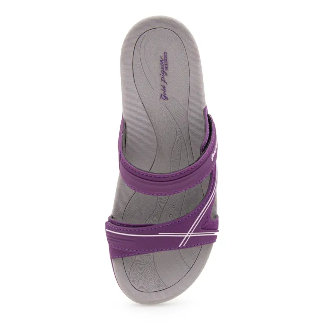 【G.P】女款機能緩震雙帶拖鞋G9334W-紫色(SIZE:36-39 共二色)