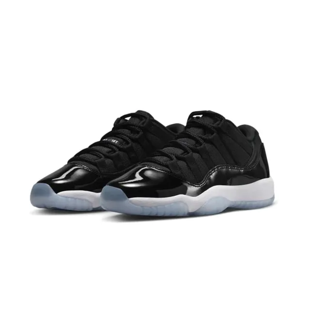 【NIKE 耐吉】Air Jordan 11 Retro Low Space Jam 黑藍冰底 GS FV5121-004(AJ11 大童鞋 休閒鞋)