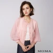 【MOMA】優雅圓領珍珠釦針織外套(兩色)