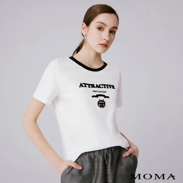 【MOMA】牙刷繡標語T恤(兩色)