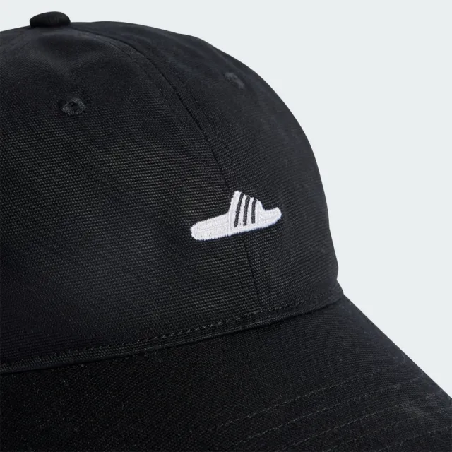 【adidas 愛迪達】棒球帽 鴨舌帽 運動帽 愛迪達 帽子 刺繡 遮陽 穿搭 男女 黑(IS7392 ∞)