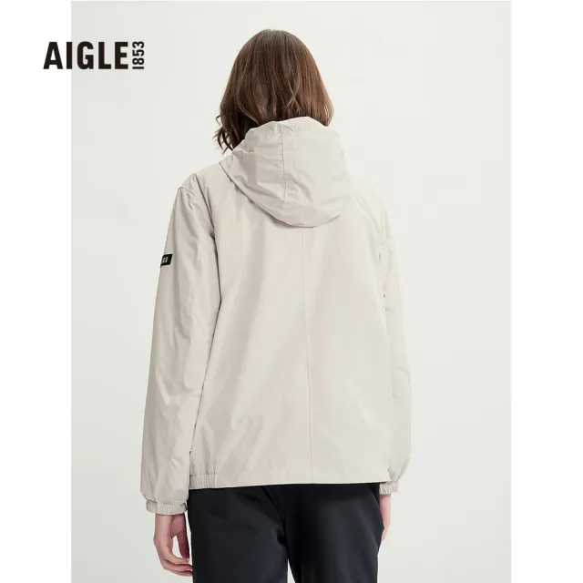 【AIGLE】女 抗UV防潑外套AG-3A249A138 淺卡其(女裝 抗UV外套 防潑水外套)