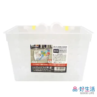 【GOOD LIFE 品好生活】日本製 多用途雙耳吊掛收納籃（透明）(日本直送 均一價)