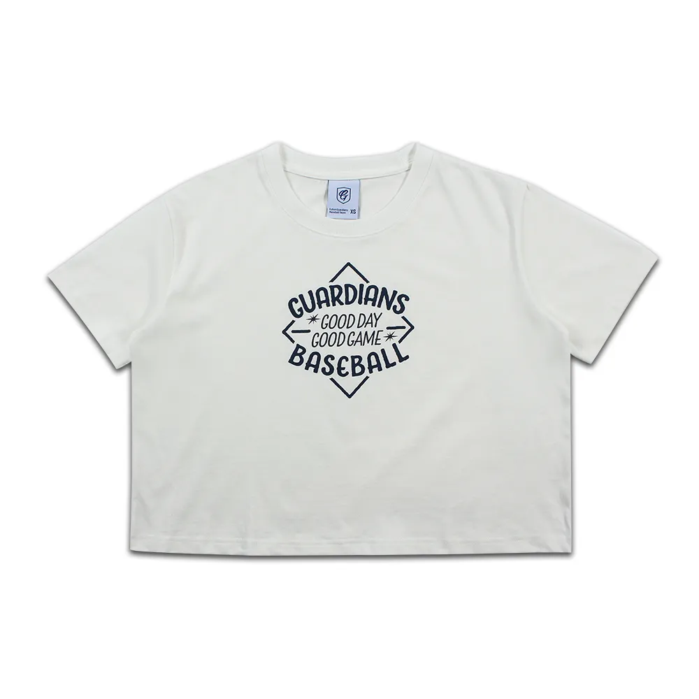 【富邦悍將】DIAMOND LOGO短版TEE(白_XS-M)