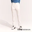 【KERAIA 克萊亞】雪白國度側邊設計修身長褲
