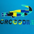 【Crocodile Junior 小鱷魚童裝】『小鱷魚童裝』經典鱷魚拚色印圖T恤(產品編號 : C65418-04 小碼款)