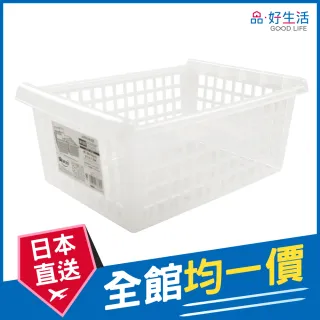 【GOOD LIFE 品好生活】日本製 廚房萬用透明便利收納籃/整理籃(日本直送 均一價)
