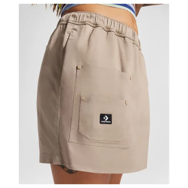 【CONVERSE】WOVEN FESTIVAL SKORT 短褲 褲裙 女 棕色(10026396-A01)