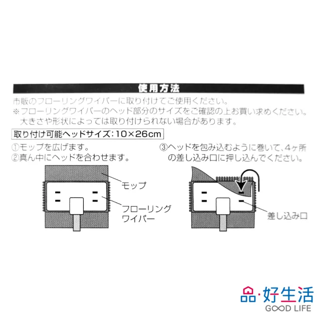 【GOOD LIFE 品好生活】地板用除塵拖把專用替換布(日本直送 均一價)