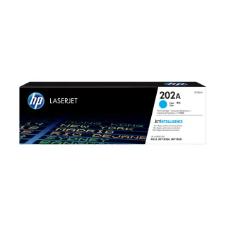 【HP 惠普】官方直營 202A LaserJet 青色原廠碳粉匣(CF501A)