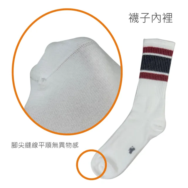 【DKGP 東客集】DKGP1011復古經典排汗運動中筒襪(快乾排汗 透氣)