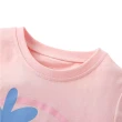 【時尚Baby】女童短袖T恤粉色大微笑純棉T恤春夏上衣(女童短袖上衣 短袖T恤 春夏t恤)