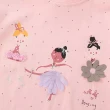 【時尚Baby】女童短袖T恤粉色跳舞女孩純棉T恤春夏上衣(女童短袖上衣 短袖T恤 春夏t恤)