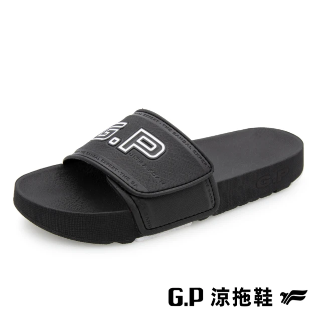 G.P 女款防水運動休閒拖鞋G9324W-黑色(SIZE:X