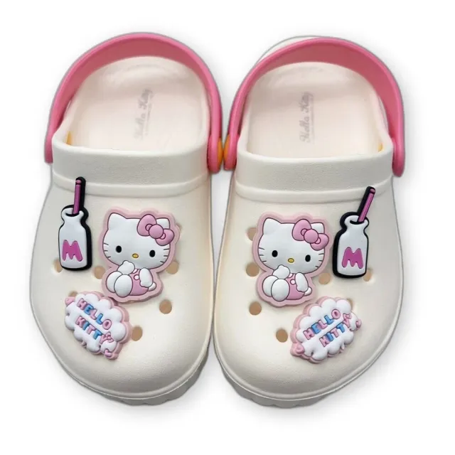 【SANRIO 三麗鷗】三麗鷗洞洞鞋-兩色可選(KITTY 中童鞋 童鞋 涼拖鞋)