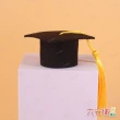 【六分埔禮品】立體畢業帽髮箍-黃流蘇-單入(幼兒園畢業髮箍學士帽造型裝飾派對頭飾表演派對KUSO)