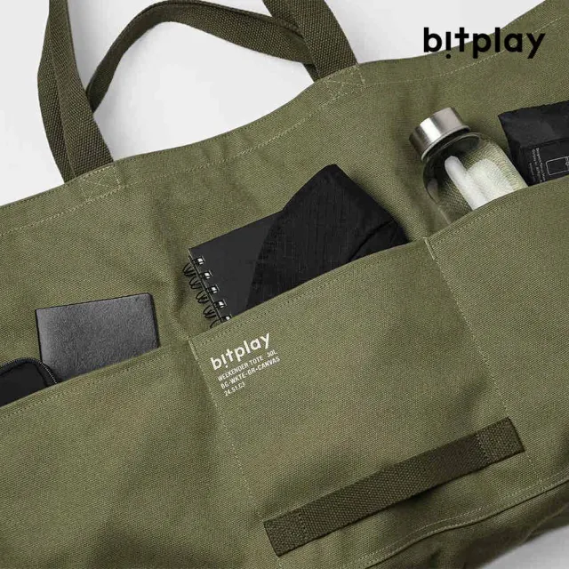 【bitplay】Weekender Canvas Tote 防潑水行旅托特包30L（帆布版）(大容量/旅行/露營/帆布包/戶外)