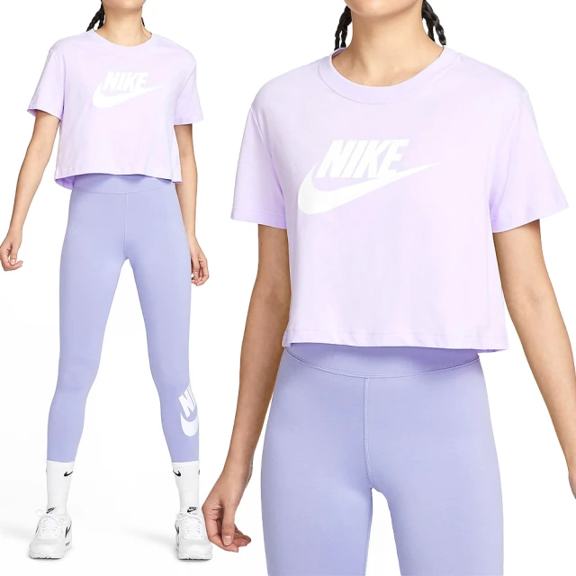 NIKE 耐吉 AS W NSW Club CRP Tee FTRA 女款 紫色 短版 運動 LOGO 短袖 BV6176-511