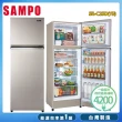 【SAMPO 聲寶】250公升一級能效變頻雙門冰箱SR-C25D(含拆箱定位+舊機回收)